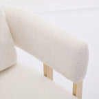 Fauteuil d'appoint rembourré de 24,4 po | Ensemble de 2 | Style moderne, Assise et dossier rembourrés