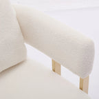 Fauteuil d'appoint rembourré de 24,4 po | Ensemble de 2 | Style moderne, Assise et dossier rembourrés