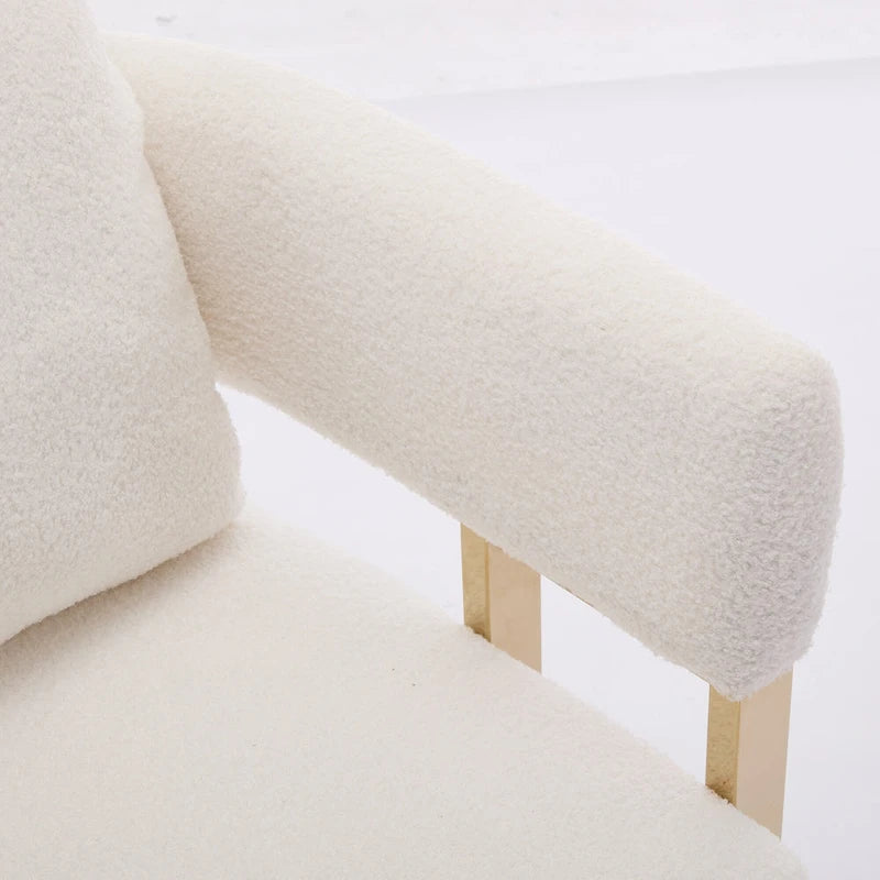 Fauteuil d'appoint rembourré de 24,4 po | Ensemble de 2 | Style moderne, Assise et dossier rembourrés