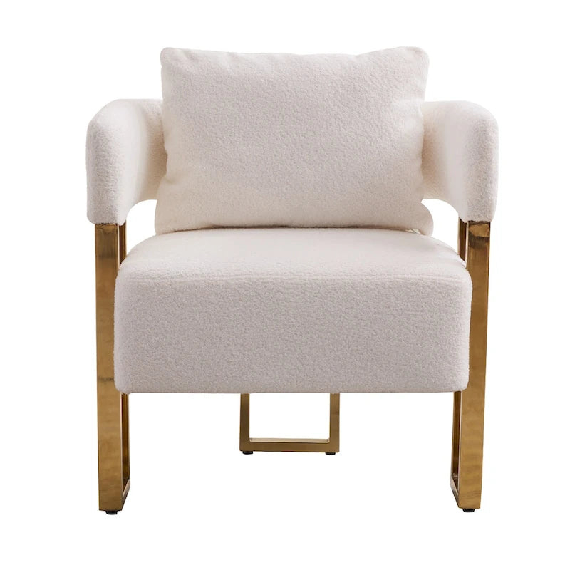 Fauteuil d'appoint rembourré de 24,4 po | Ensemble de 2 | Style moderne, Assise et dossier rembourrés