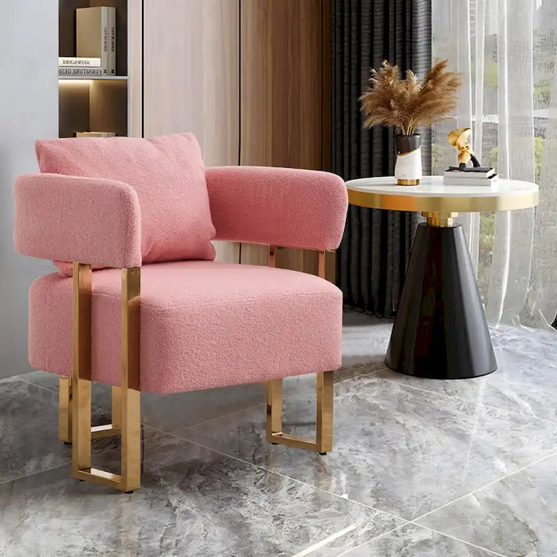Fauteuil d'appoint rembourré de 24,4 po | Ensemble de 2 | Style moderne, Assise et dossier rembourrés