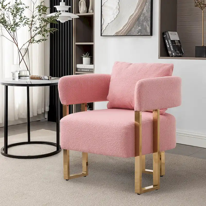 Fauteuil d'appoint rembourré de 24,4 po | Ensemble de 2 | Style moderne, Assise et dossier rembourrés