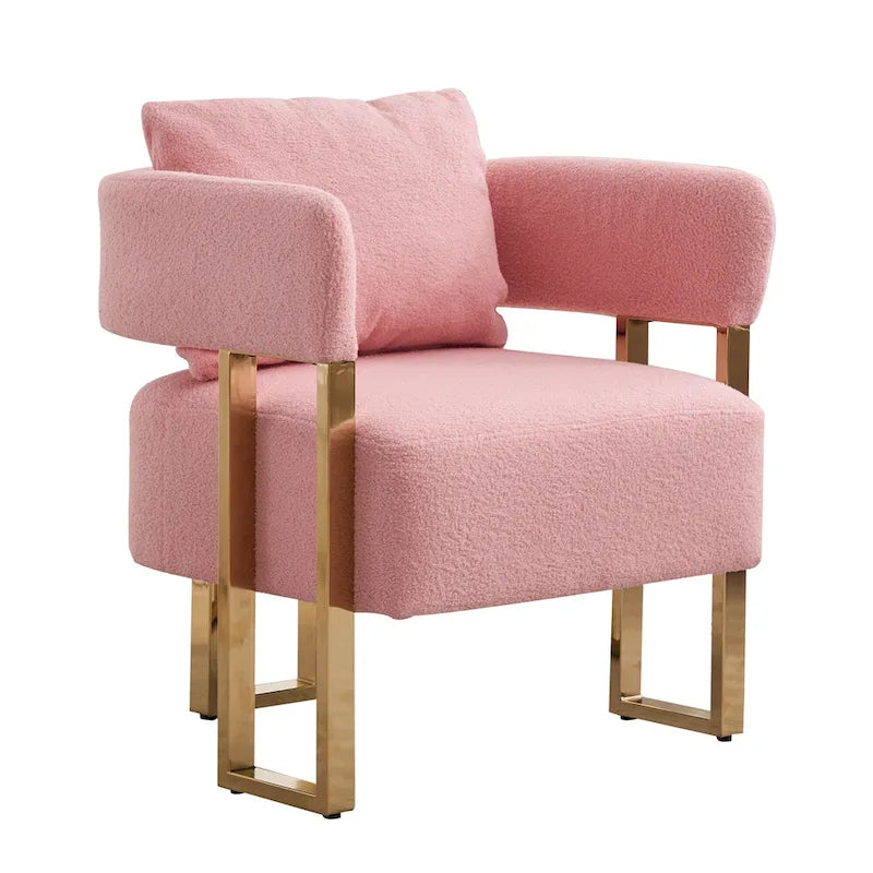 Fauteuil d'appoint rembourré de 24,4 po | Ensemble de 2 | Style moderne, Assise et dossier rembourrés