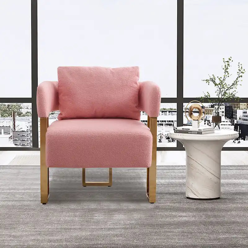 Fauteuil d'appoint rembourré de 24,4 po | Ensemble de 2 | Style moderne, Assise et dossier rembourrés