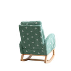 Fauteuil à bascule capitonné à dossier haut de 68 cm avec pochette latérale | Chambre d'enfant et Salon