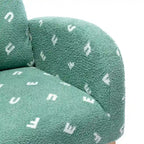 Fauteuil à bascule capitonné à dossier haut de 68 cm avec pochette latérale | Chambre d'enfant et Salon