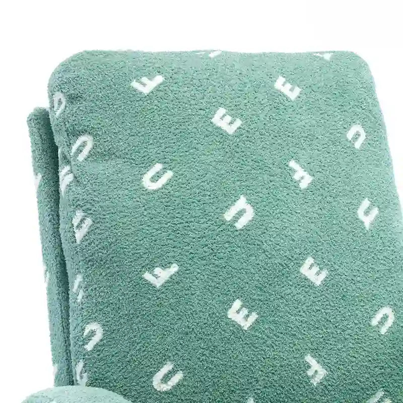 Fauteuil à bascule capitonné à dossier haut de 68 cm avec pochette latérale | Chambre d'enfant et Salon