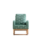 Fauteuil à bascule capitonné à dossier haut de 68 cm avec pochette latérale | Chambre d'enfant et Salon