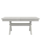 Ensemble table de salle à manger extensible avec 4 chaises et un banc | Bois d'hévéa massif | Pour 6-8 personnes