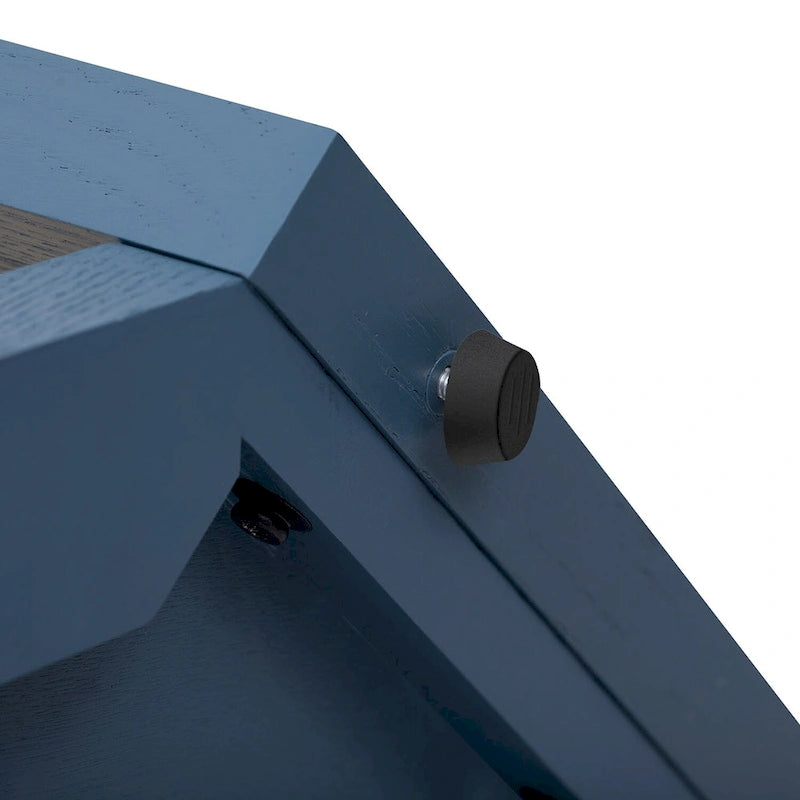 Console étroite avec étagère en rotin | Plateau irrégulier, style bohème