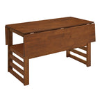 Ensemble table et chaises de salle à manger extensibles en bois, ensemble table et chaises de salle à manger du milieu du siècle avec 2 rallonges et étagère de rangement
