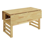 Ensemble table et chaises de salle à manger extensibles en bois, ensemble table et chaises de salle à manger du milieu du siècle avec 2 rallonges et étagère de rangement