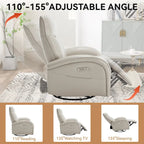Fauteuil inclinable électrique pivotant à 270° en cuir PU | Fauteuil à bascule, Salon