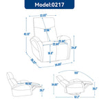 Fauteuil inclinable électrique pivotant à 270° en cuir PU | Fauteuil à bascule, Salon
