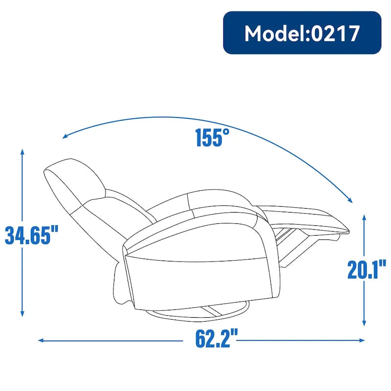 Fauteuil inclinable électrique pivotant à 270° en cuir PU | Fauteuil à bascule, Salon
