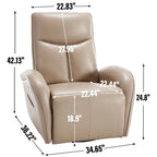 Fauteuil inclinable électrique pivotant à 270° en cuir PU | Fauteuil à bascule, Salon