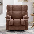 Fauteuil inclinable releveur électrique bleu avec chauffage, massage et port USB pour personnes âgées
