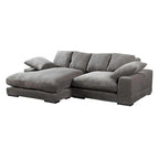 Canapé sectionnel réversible avec méridienne convertible | Cadre en bois massif | Polyester, 106 po L