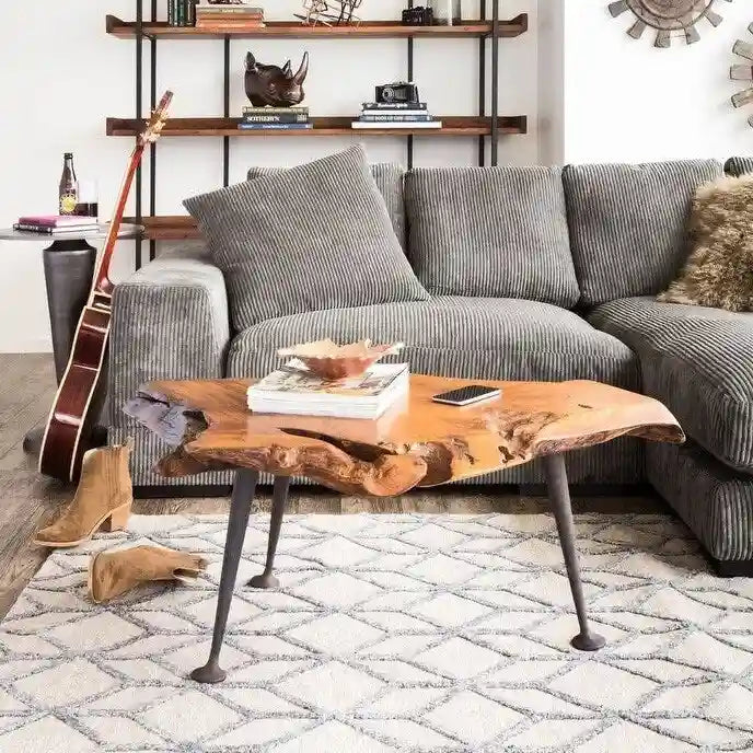 Reversible Sectional Sofa with Flip Chaise | Solid Wood Frame | Polyester, 106"W