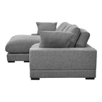 Canapé sectionnel réversible avec méridienne convertible | Cadre en bois massif | Polyester, 106 po L