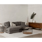 Canapé sectionnel réversible avec méridienne convertible | Cadre en bois massif | Polyester, 106 po L