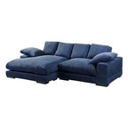 Canapé sectionnel réversible avec méridienne convertible | Cadre en bois massif | Polyester, 106 po L