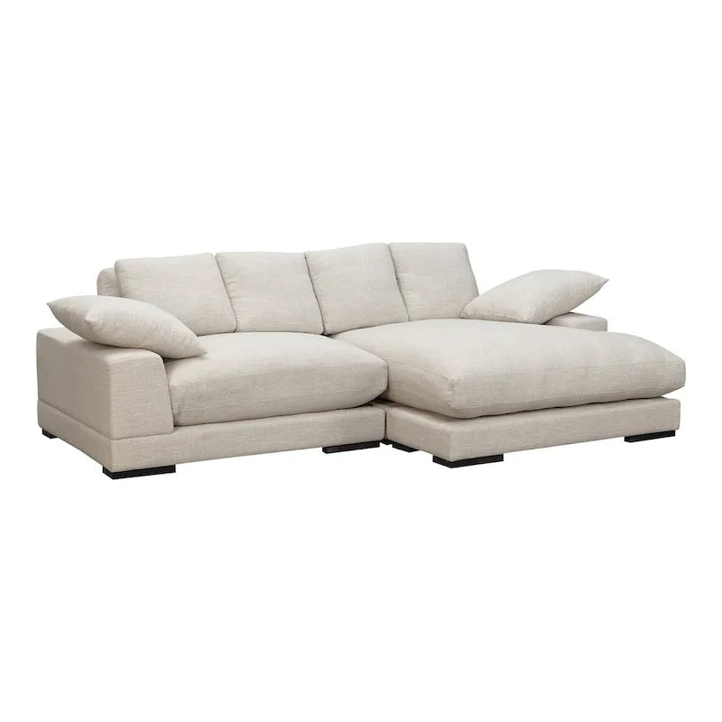 Canapé sectionnel réversible avec méridienne convertible | Cadre en bois massif | Polyester, 106 po L