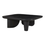 Table basse rustique en acacia massif | Naturel ou noir vieilli | Capacité de 45 kg