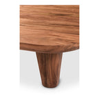 Table basse rustique en acacia massif | Naturel ou noir vieilli | Capacité de 45 kg