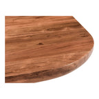 Table basse rustique en acacia massif | Naturel ou noir vieilli | Capacité de 45 kg