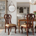 Chaises de salle à manger traditionnelles en bois (lot de 2)