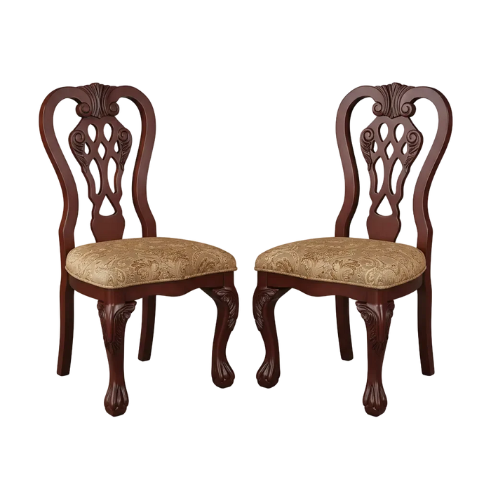 Carpia Traditional Wood Dining Chairs (Set of 2) by Furniture of America
