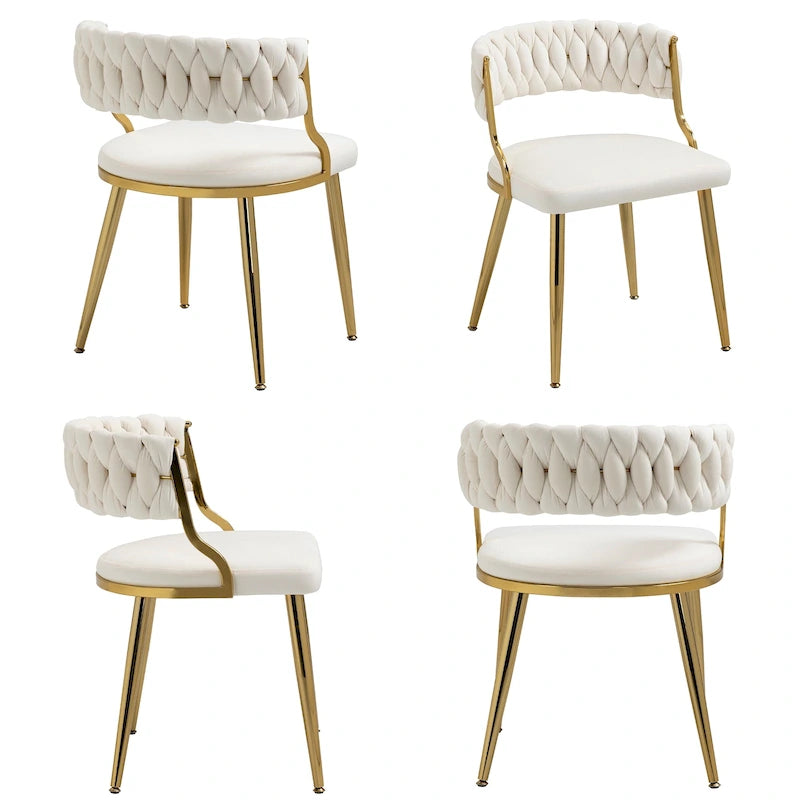 Modern Velvet Dining Chairs Set of 4