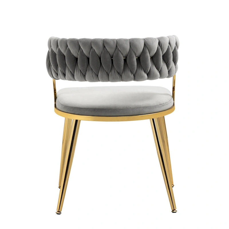 Lot de 4 chaises de salle à manger modernes en velours