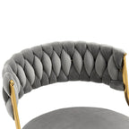 Lot de 4 chaises de salle à manger modernes en velours