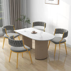 Lot de 4 chaises de salle à manger modernes en velours
