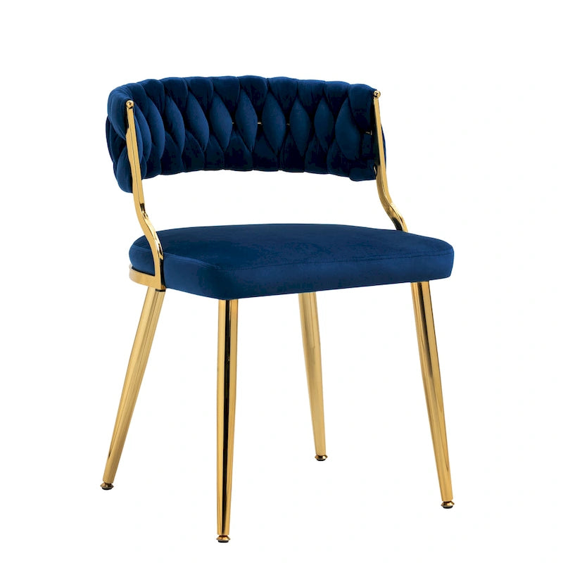 Lot de 4 chaises de salle à manger modernes en velours