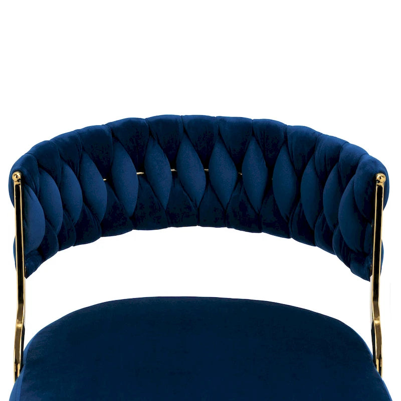 Lot de 4 chaises de salle à manger modernes en velours