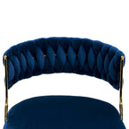 Lot de 4 chaises de salle à manger modernes en velours