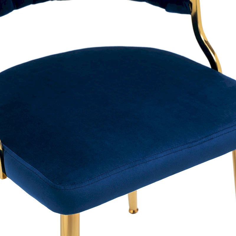 Lot de 4 chaises de salle à manger modernes en velours