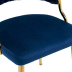 Lot de 4 chaises de salle à manger modernes en velours