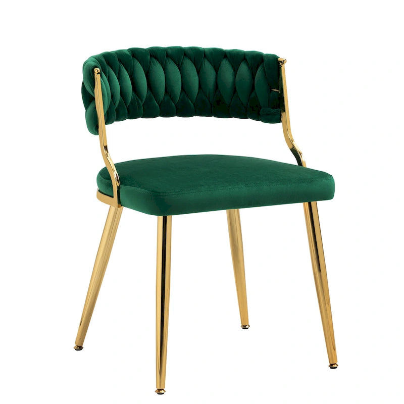 Lot de 4 chaises de salle à manger modernes en velours