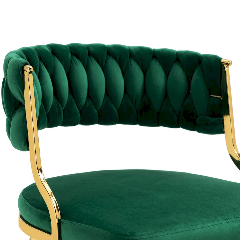 Lot de 4 chaises de salle à manger modernes en velours