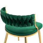 Lot de 4 chaises de salle à manger modernes en velours