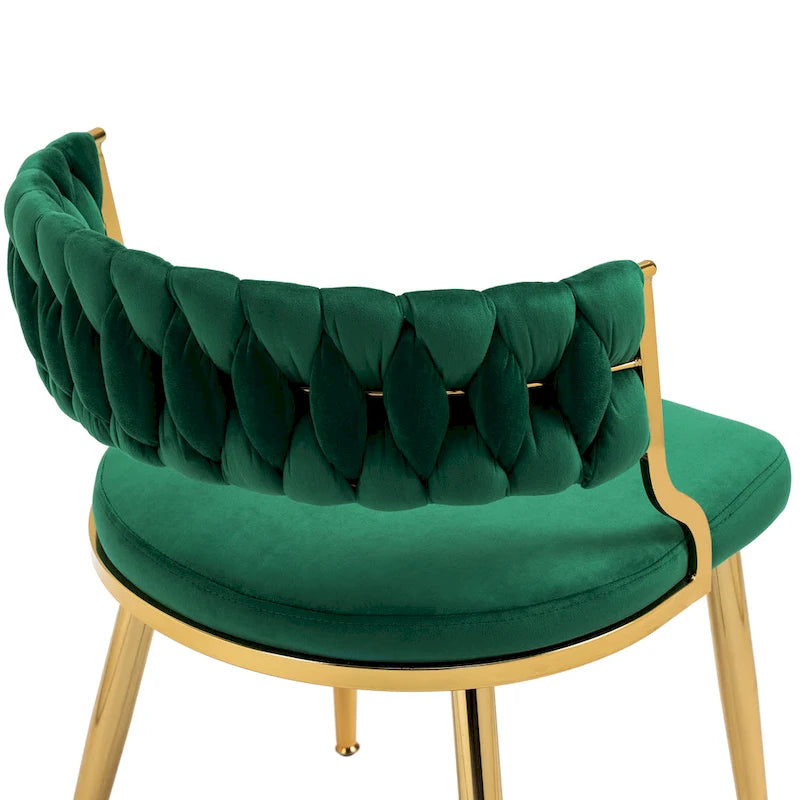 Lot de 4 chaises de salle à manger modernes en velours