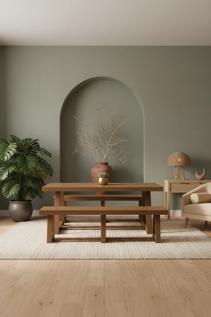 Plank and Beam Classic Solid Wood Dining Bench - 86