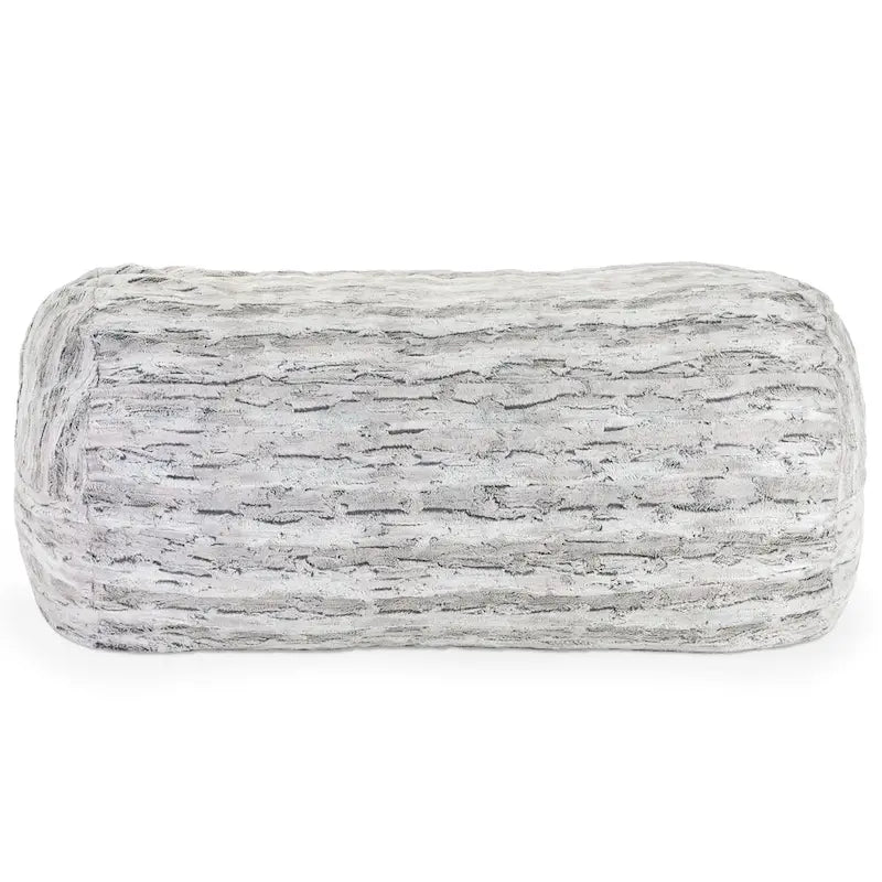 7-Foot Faux Fur Bean Bag Sofa for Adults | Shredded Foam Fill | Machine-Washable Cover