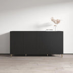 Buffet moderne de 75 po au fini mat | Grand espace de rangement | Fabrication européenne, livré à plat