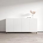 Buffet moderne de 75 po au fini mat | Grand espace de rangement | Fabrication européenne, livré à plat