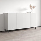 Buffet moderne de 75 po au fini mat | Grand espace de rangement | Fabrication européenne, livré à plat